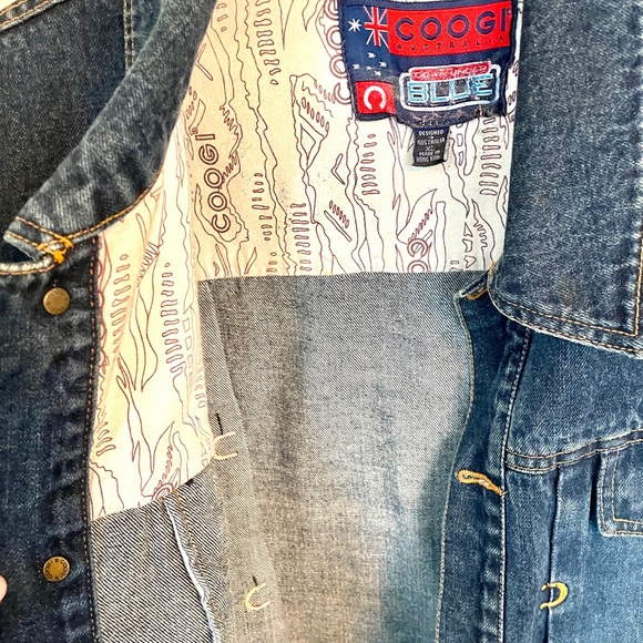 Vintage COOGI Blue Australia Denim Jacket Men’s Size XL Retro Button Up - Picture 7 of 13